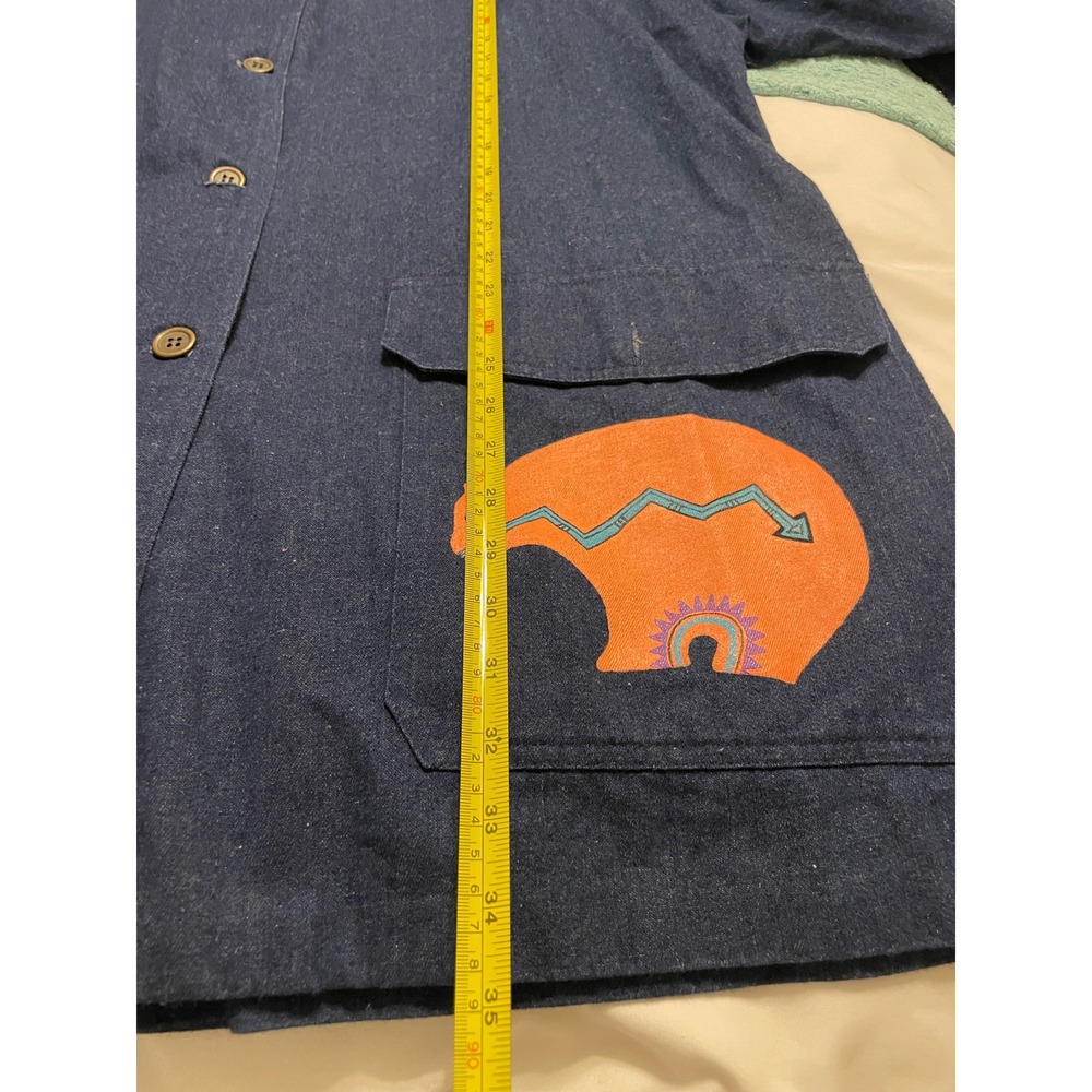 Vintage Art to Wear Kokopelli Native Inspired Eclectic Overshirt Statement Piece - Picture 12 of 14